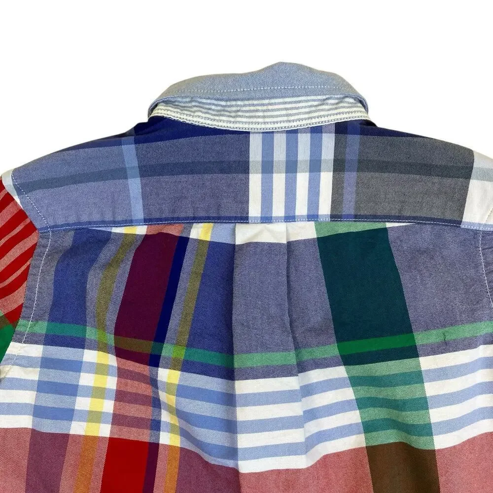 Polo Ralph Lauren Boys S (8) Bundle of Two Plaid Button-down Shirts Oxford Fun